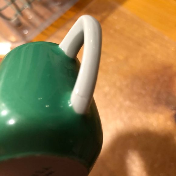 H. Beard S. A. Montreux Silver Company Rare Miniature Jug Creamer Green White - Picture 8 of 12